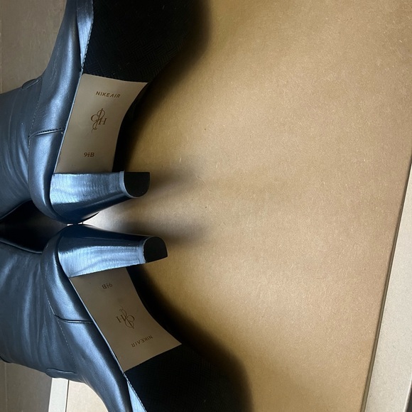 NWB Cole Haan Nike Air Technology Courtney Tall II Leather Boots Black Size 9.5 - Picture 6 of 11